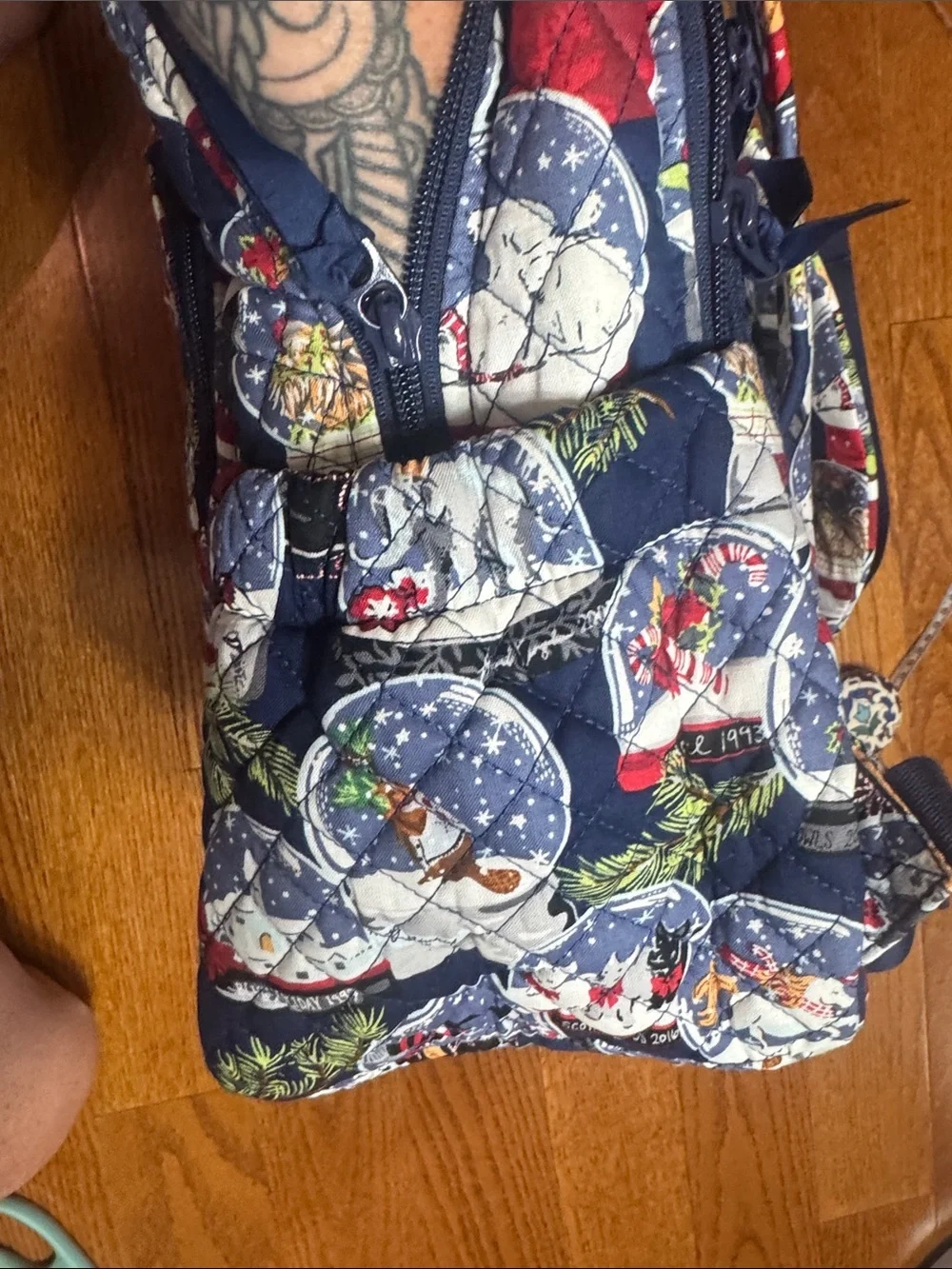 Vera Bradley Campus backpack Quilted Snow Globe motif Print - Picture 9 of 11